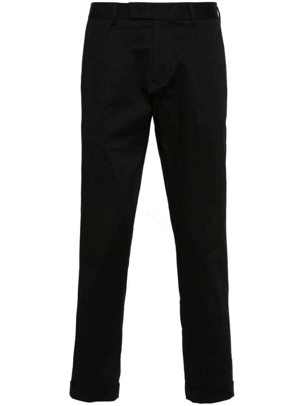 Pantalone oyster nero con piega - Preludio Moda