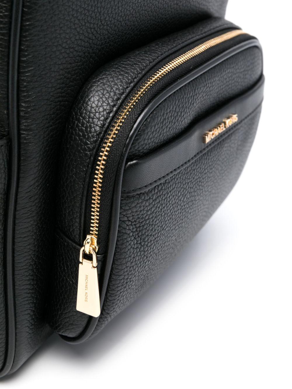 Zaino bex medio pelle bottolata nero