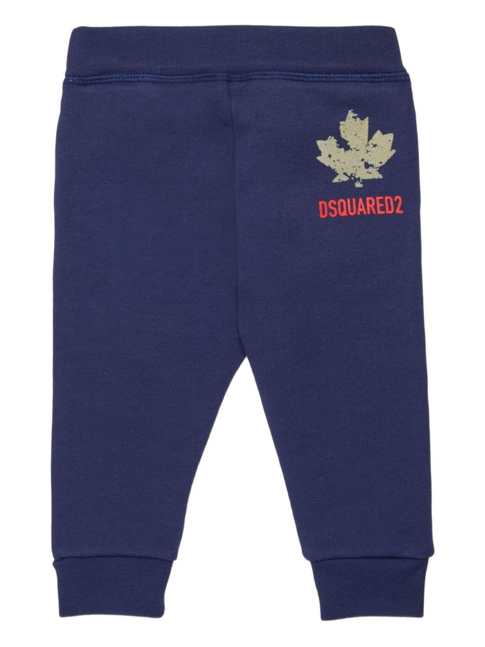Pantaloni Sportivi in Cotone DQ3090D00ZF DQ864 DSQUARED KIDS