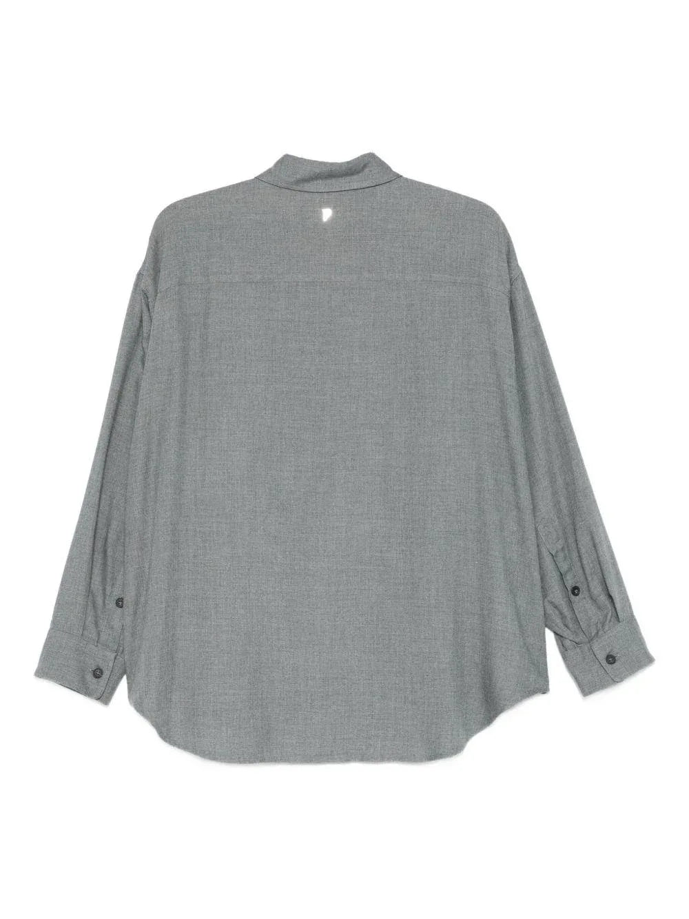 Camicia Grigia Mélange con Taschino - Preludio Moda