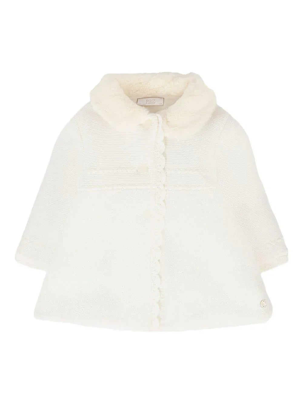 Cappotto Panna in Lana con Colletto - Preludio Moda