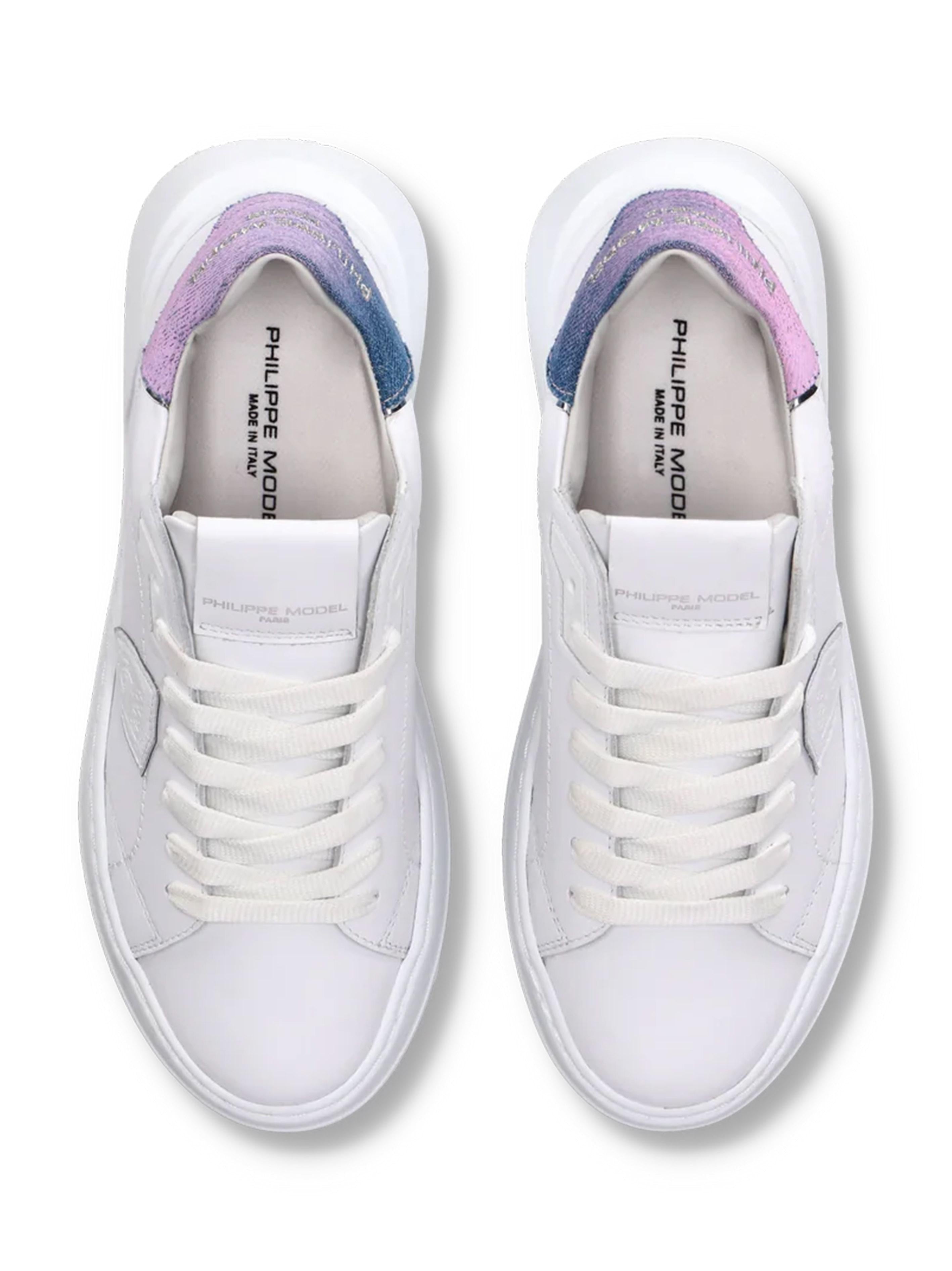 Sneakers Tres Temple bianche/lilla donna