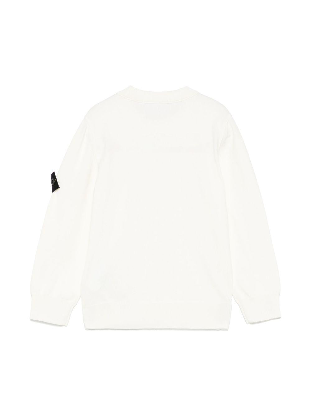 Maglia a maniche lunghe con patch logo L1S165100001S00B2 V0001 STONE ISLAND KIDS