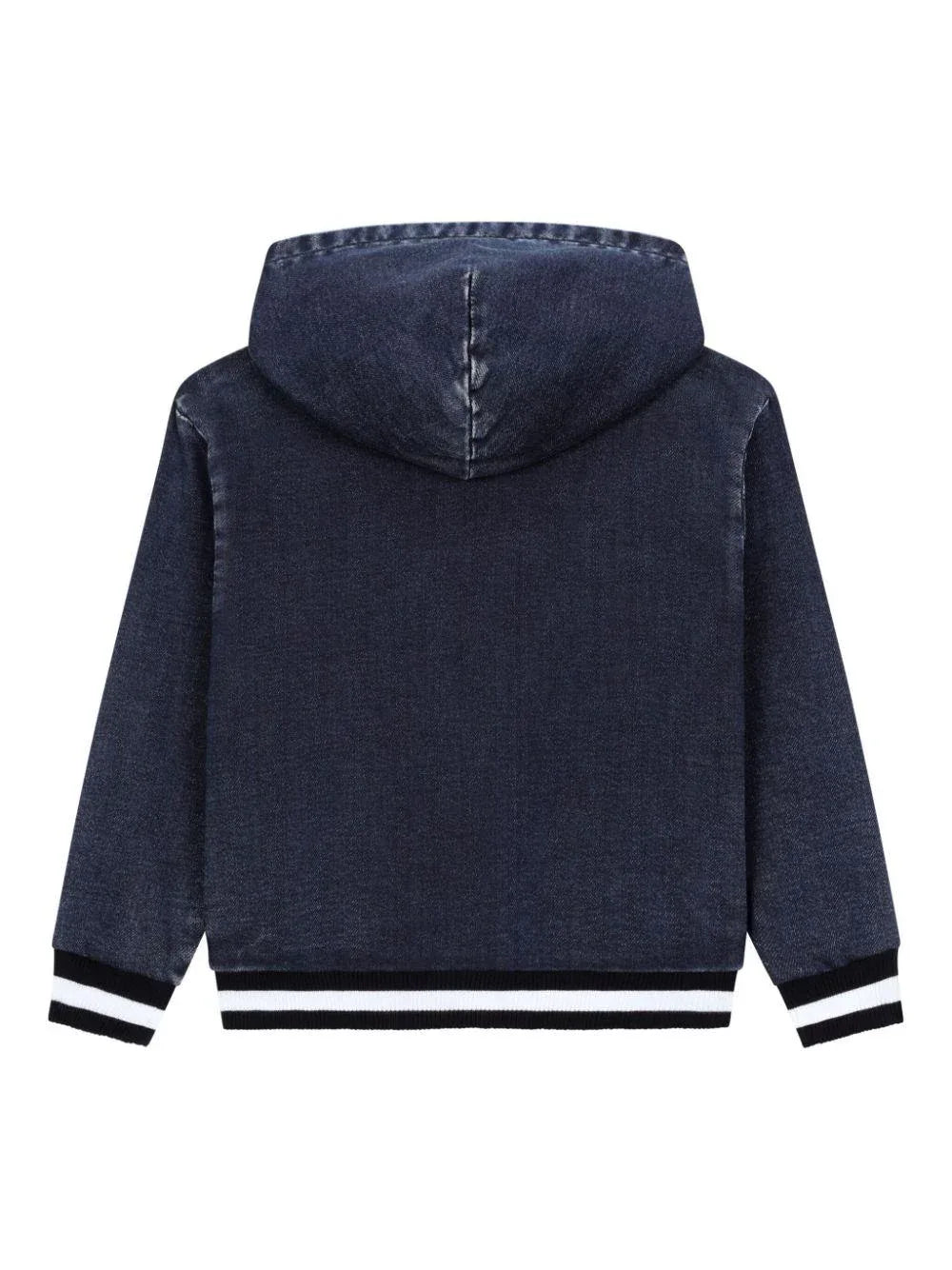 Felpa denim logo stampa - Preludio Moda