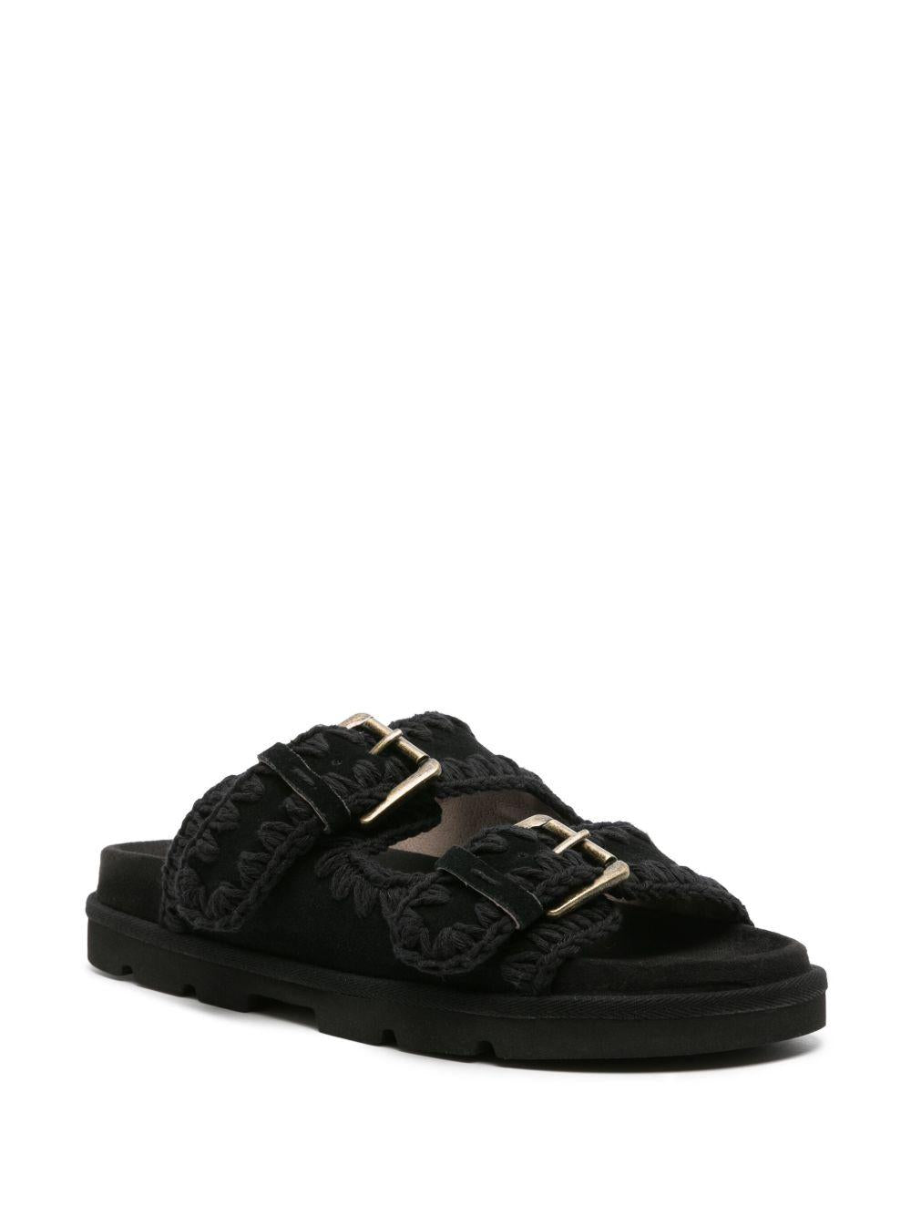 Low bio sandal monochrome nero