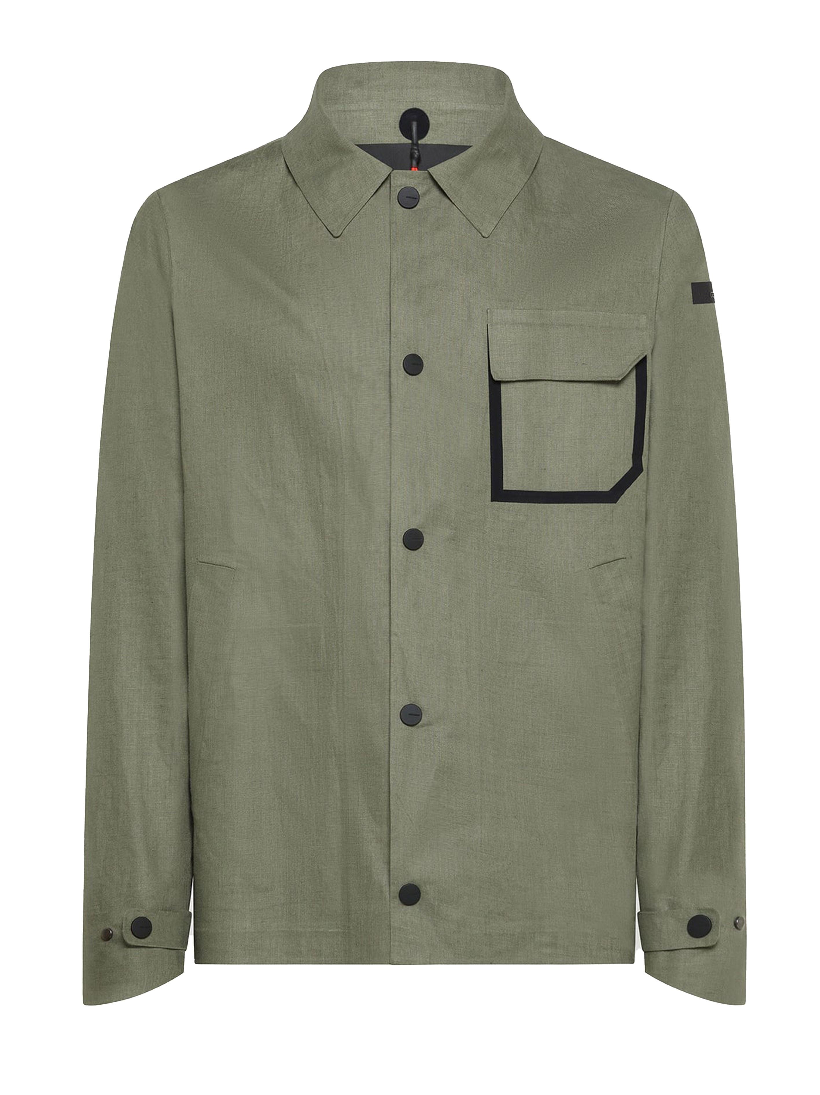 Terzilino Overshirt Jkt verde salvia lino 24024 22 RRD