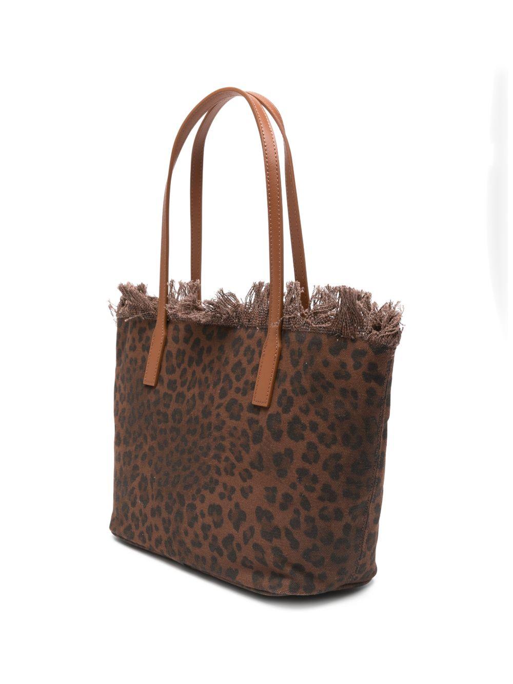 Borsa tote in denim con bordi sfrangiati CBMF001 00588L MC2 SAINT BARTH