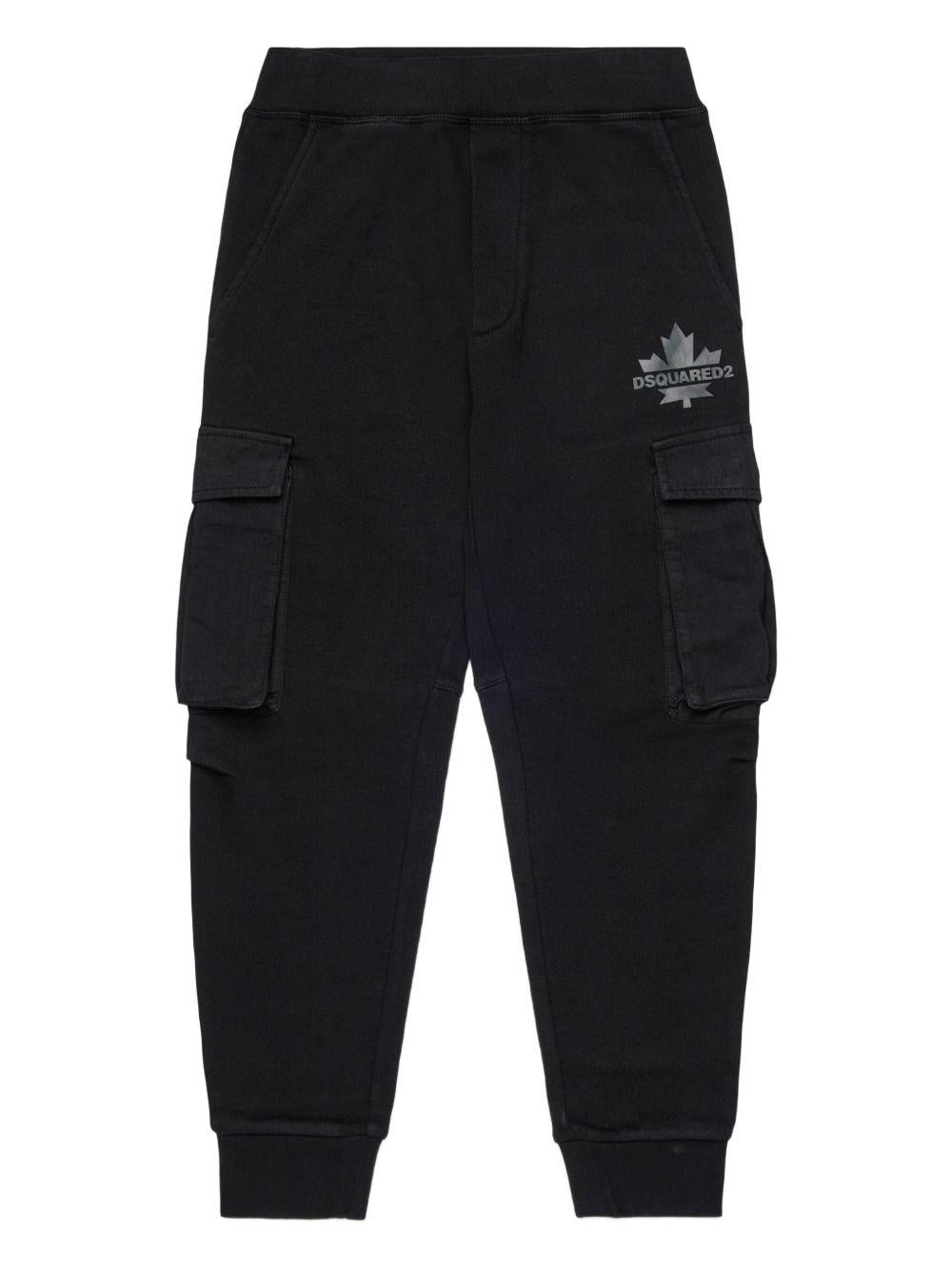 Pantaloni Cargo in Cotone DQ2721D0AC6 DQ900 DSQUARED KIDS