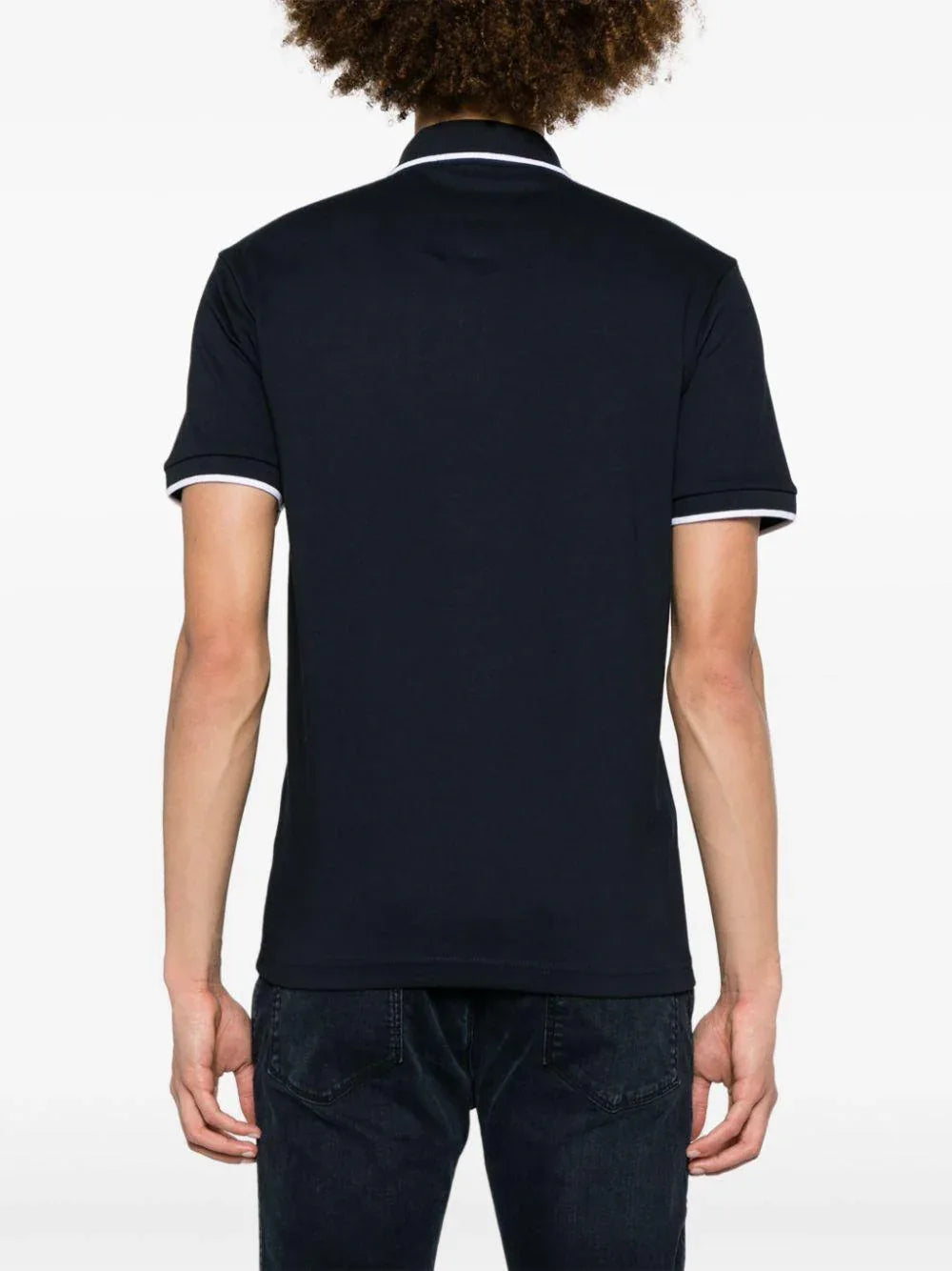 Polo passertip blu notte logo ricamo - Preludio Moda