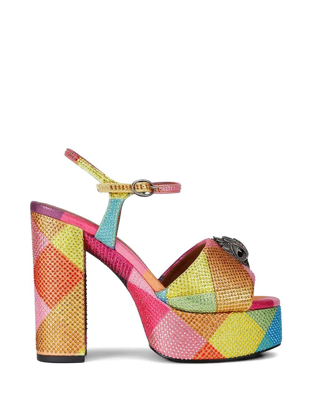Sandali con platform e paillettes multicolor 9798869 069 KURT GEIGER