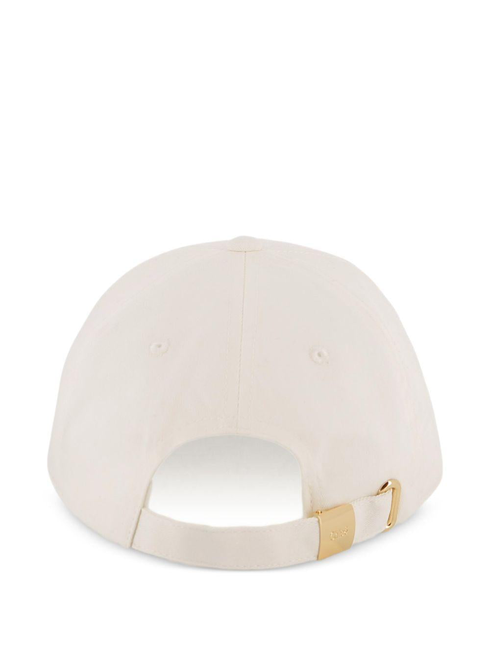 Cappellino da baseball in lana panna C20871 105 CHLOE KIDS