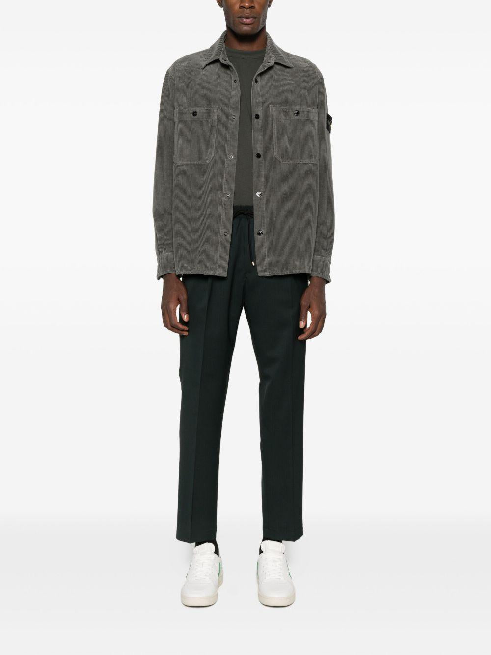 Pantaloni Affusolati in Lana Verde Scuro WIMBLEDONS400100 00192 BRIGLIA