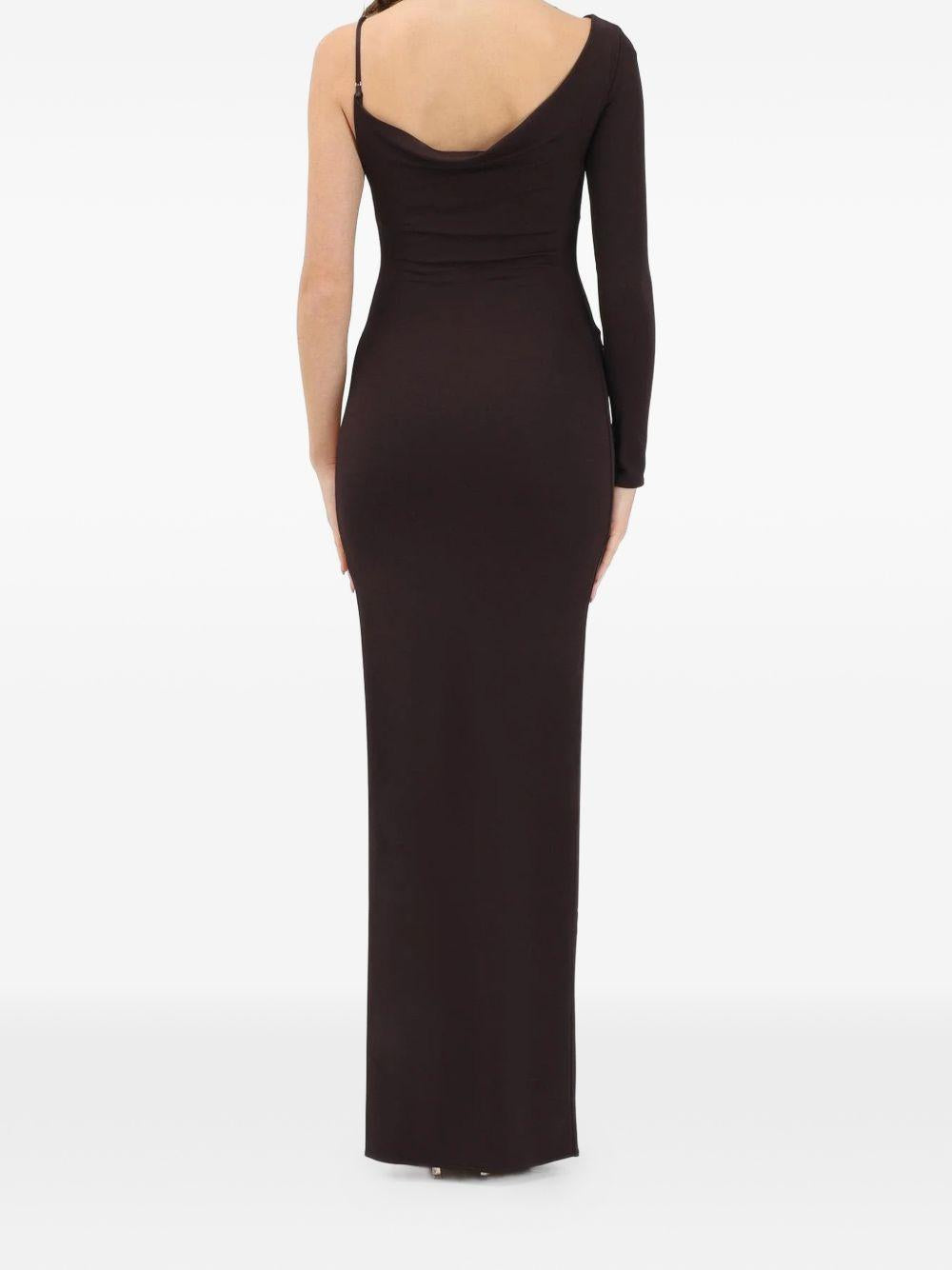 Abito in viscosa monospalla con spacco ABR4762E2 EV9 ELISABETTA FRANCHI