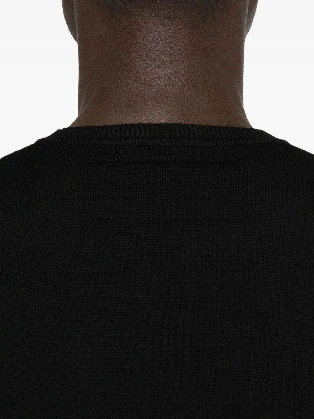 Maglione nero girocollo in lana - Preludio Moda