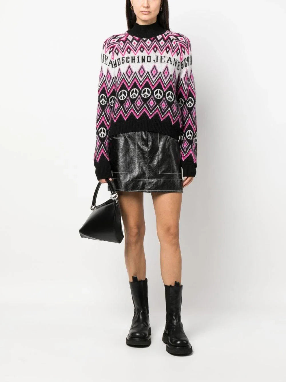 Maglia Donna Nera Poliammide - Preludio Moda