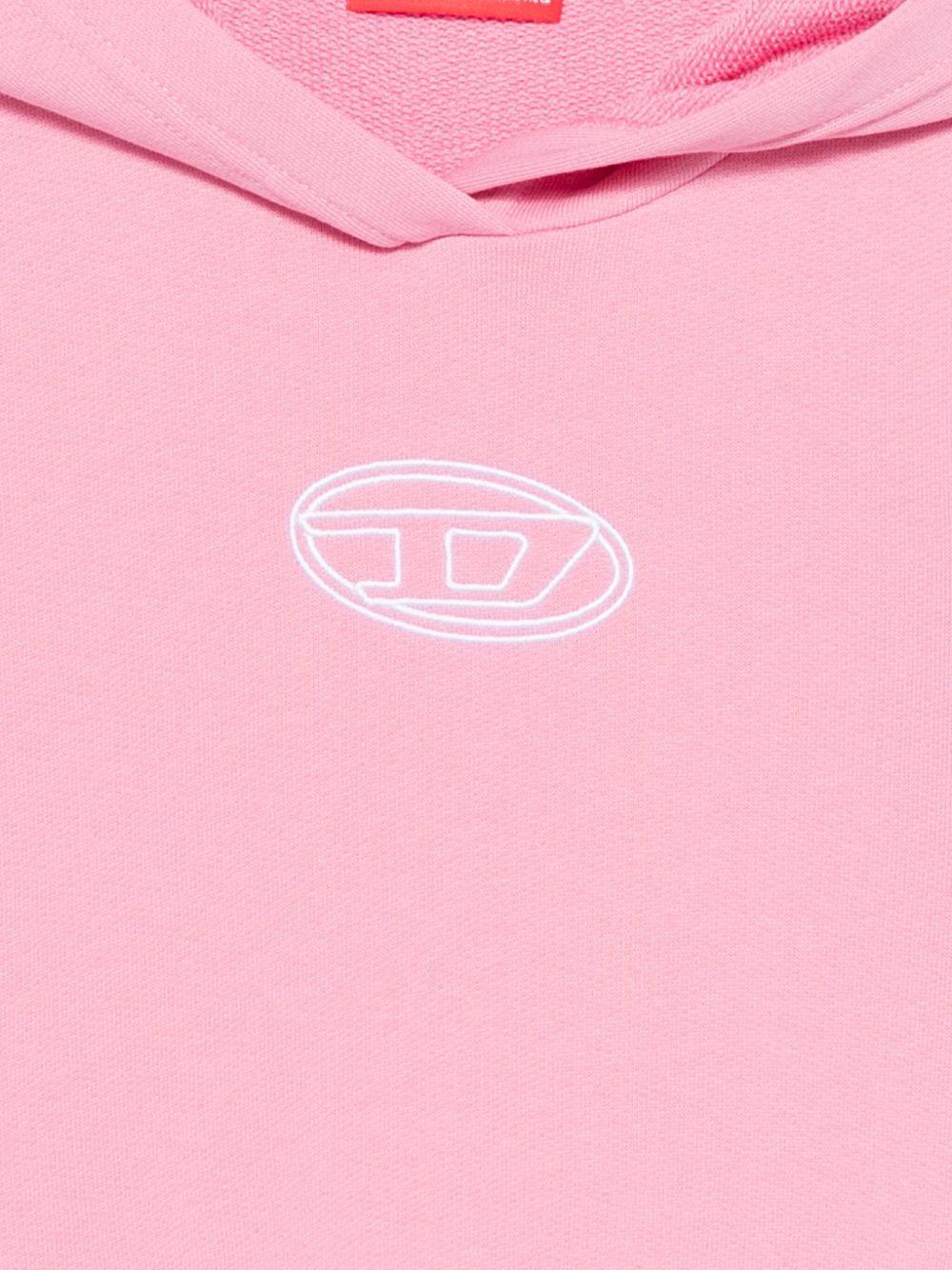 Felpa con Cappuccio e Logo Oval D - Preludio Moda