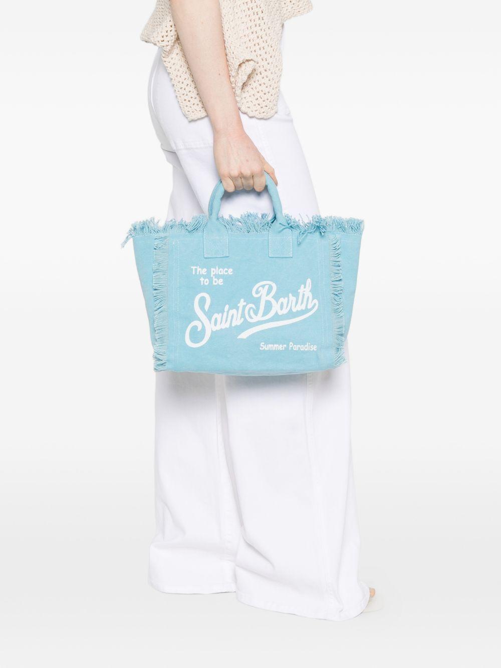 Borsa mare in cotone con frange COL0001# 00165L MC2 SAINT BARTH KIDS
