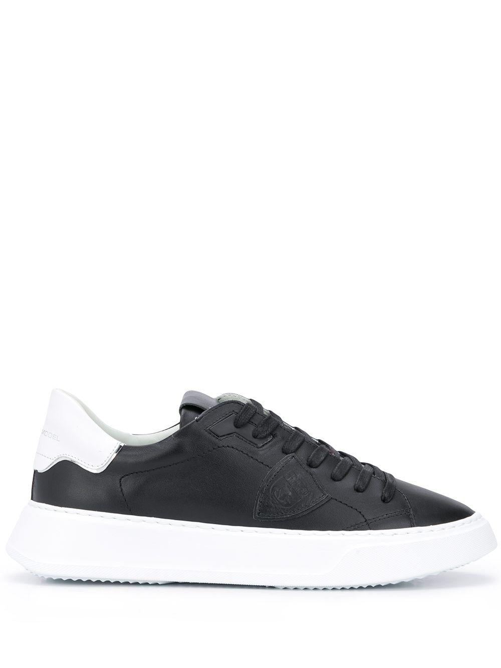 Sneakers Temple Veau in pelle con tallone a contrasto BTLU V002 PHILIPPE MODEL