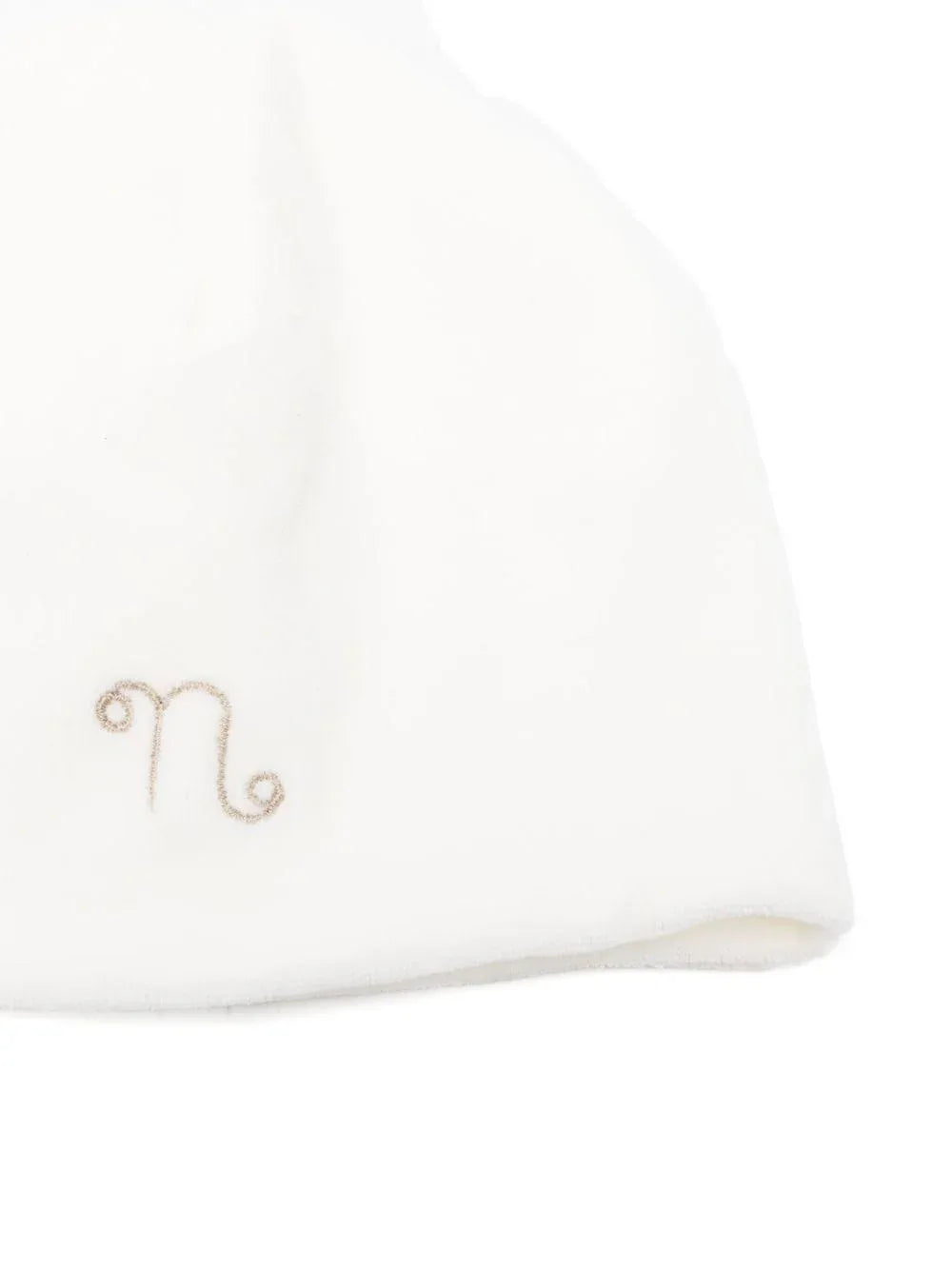 Berretto bianco con ricamo - Preludio Moda