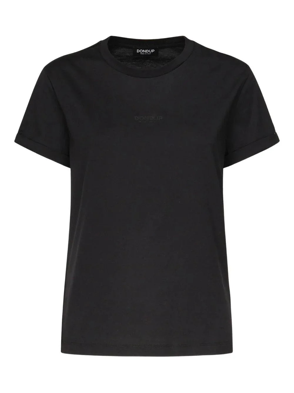 DONDUP T-shirt nera con logo frontale Made in Italy - Preludio Moda