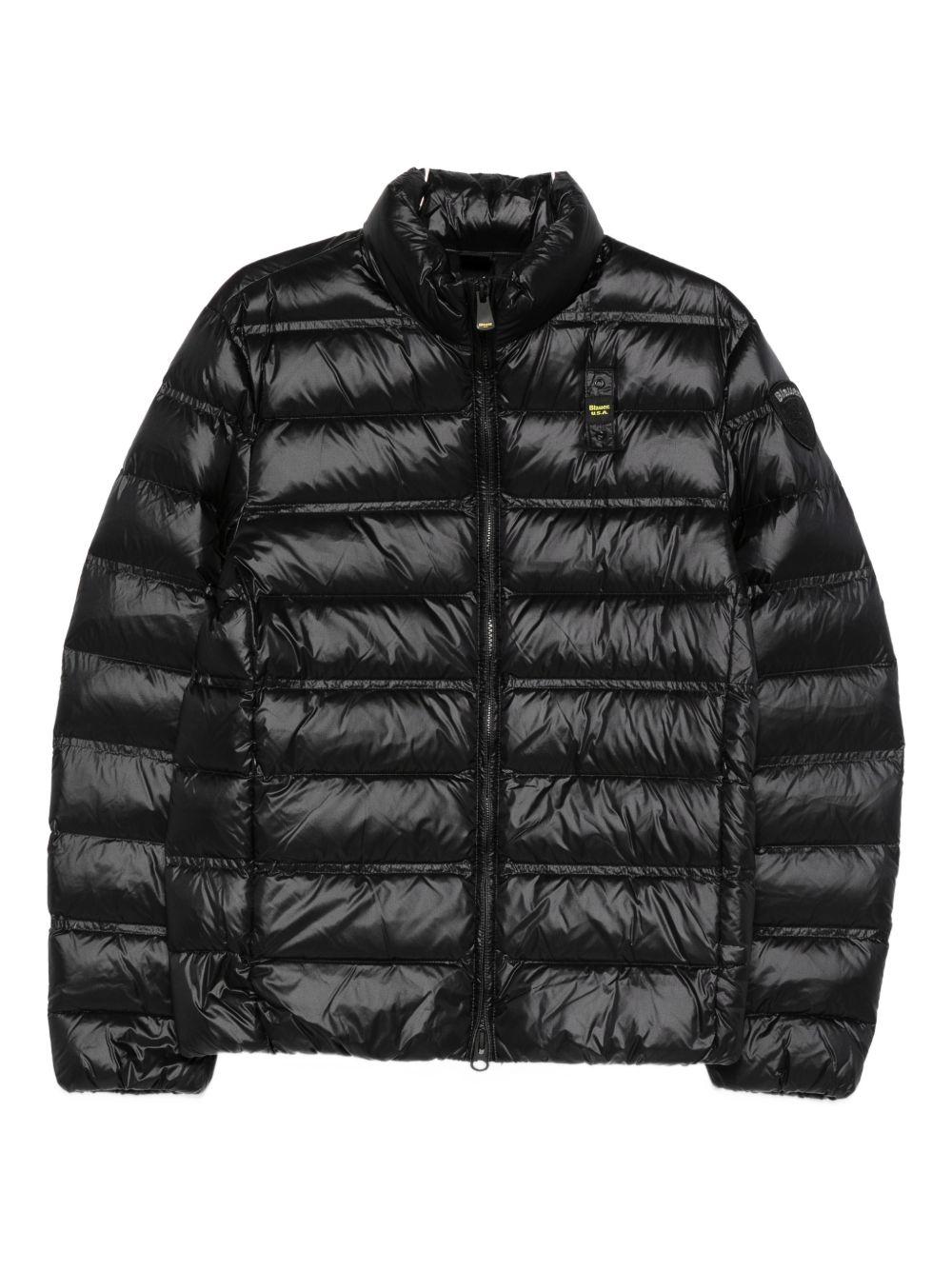Piumino con zip nero 25WBLUC03090006719 999 BLAUER