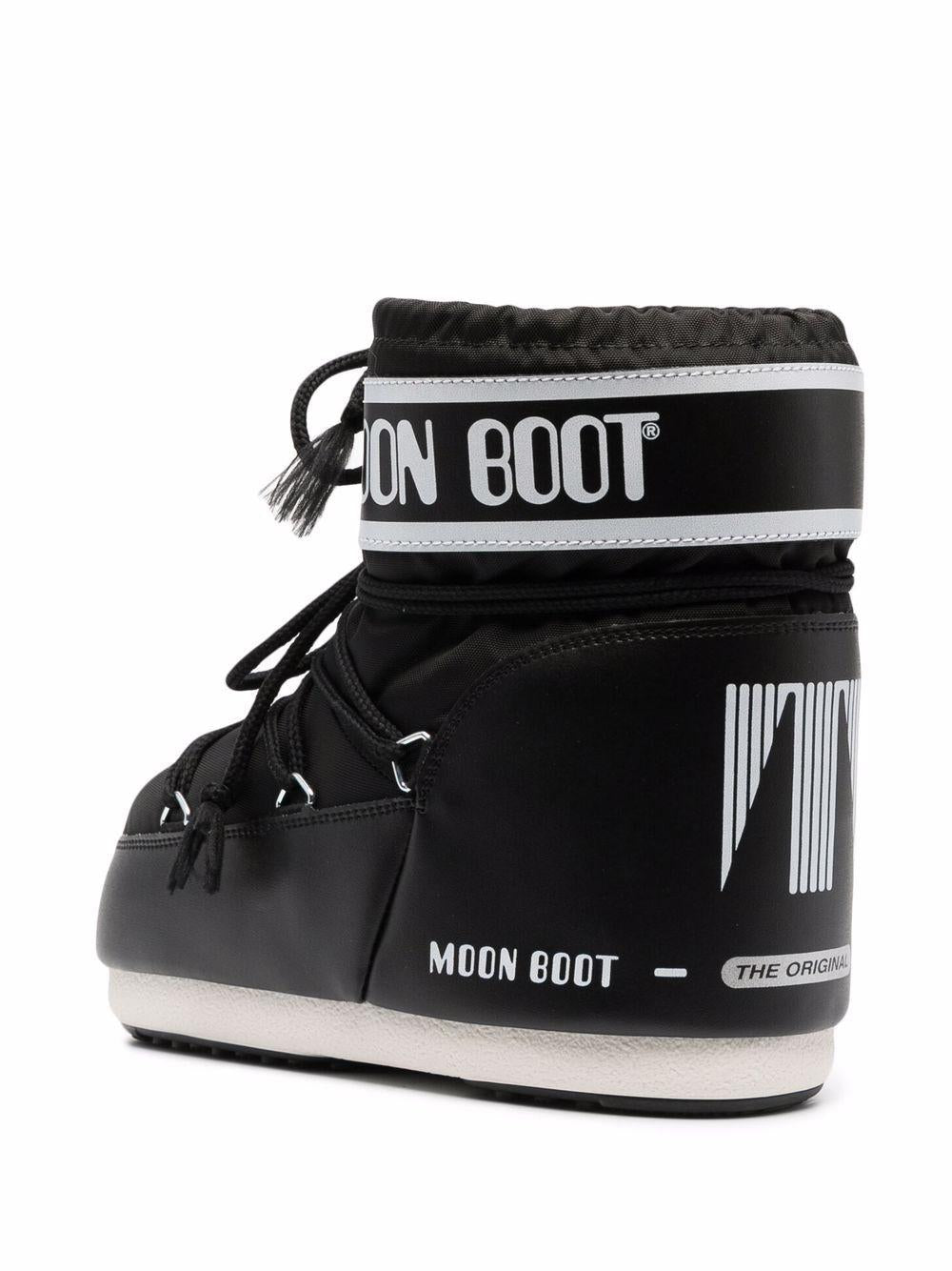 Moon Boot Kids Stivali da neve bassi Icon bianco/nero 80D1409340 N001 MOON BOOT