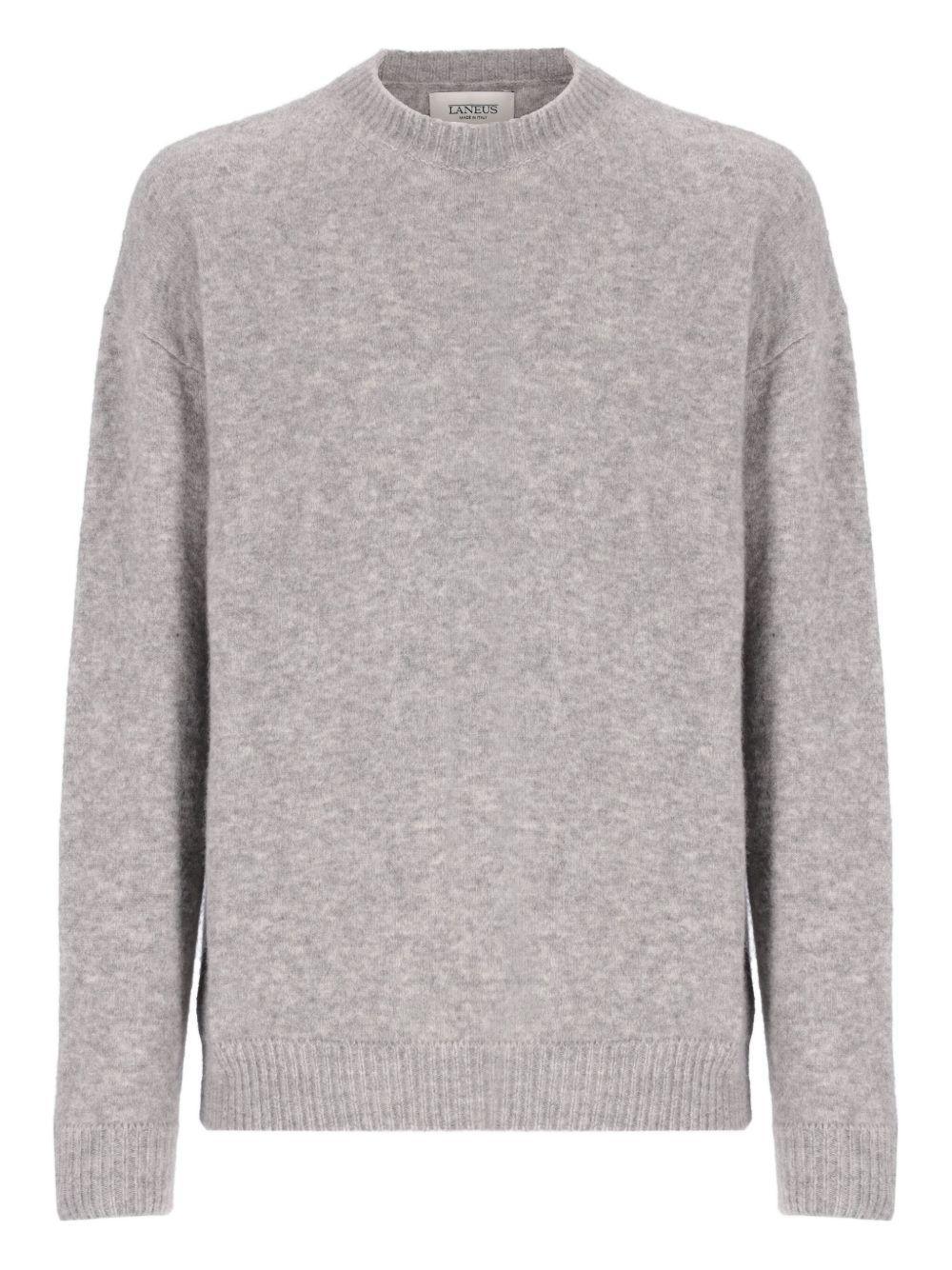Maglione Grigio Mélange Girocollo - Preludio Moda
