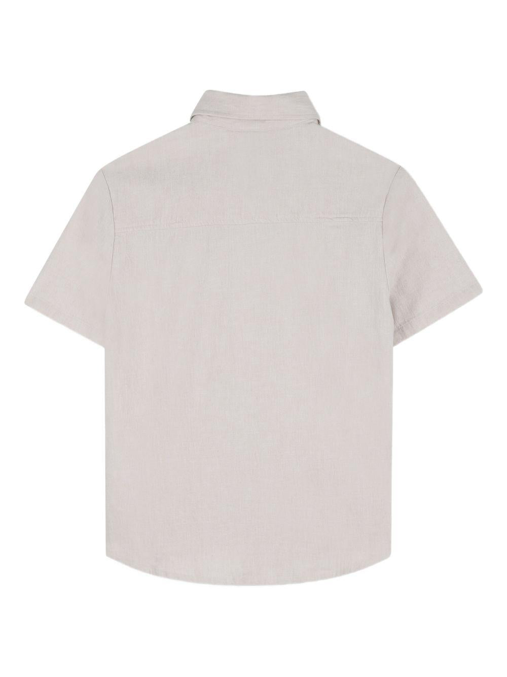 Camicia manica corta con taschino J52942 130 BOSS KIDSWEAR