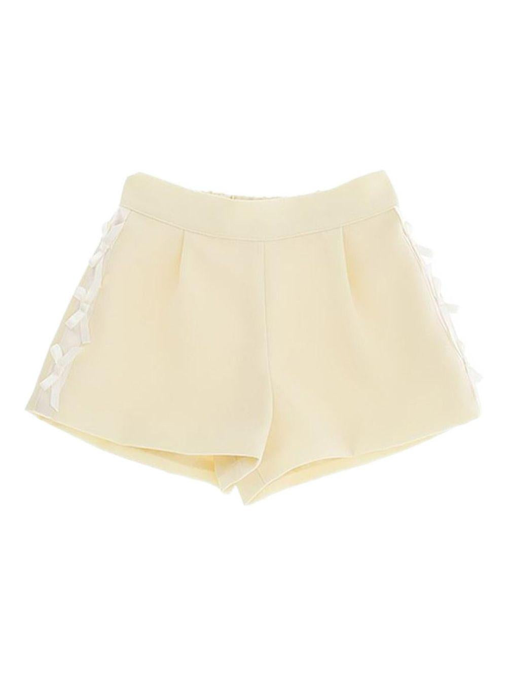 Short lemonade con fiocchi applicati lateralmente neonata EGBE0220GA085 2023 ELISABETTA FRANCHI KIDS