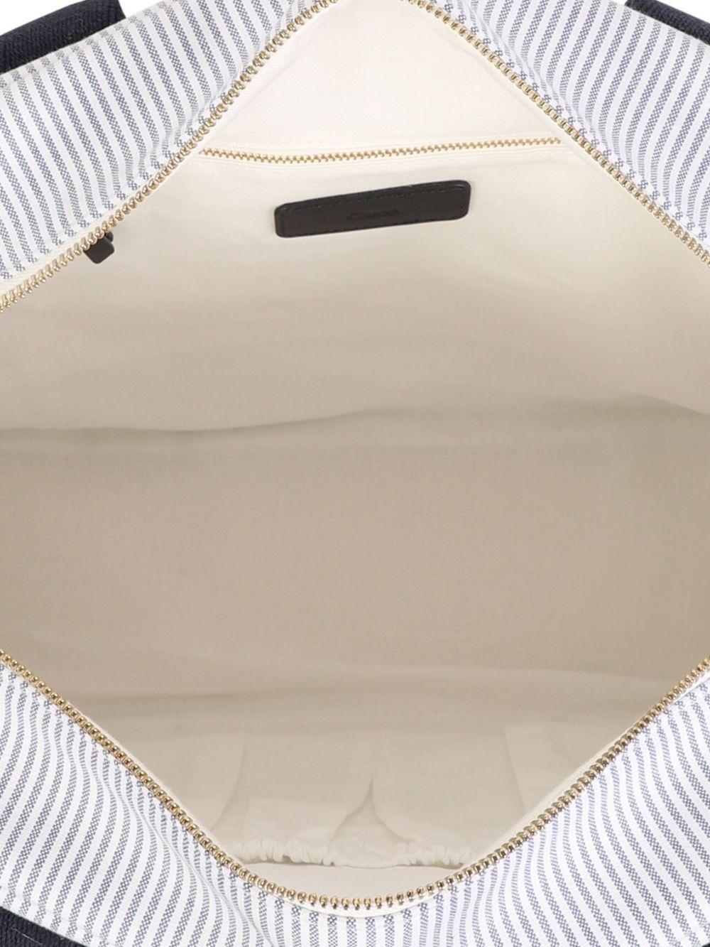 Borsa Mamma con fasciatoio bianca-blu
