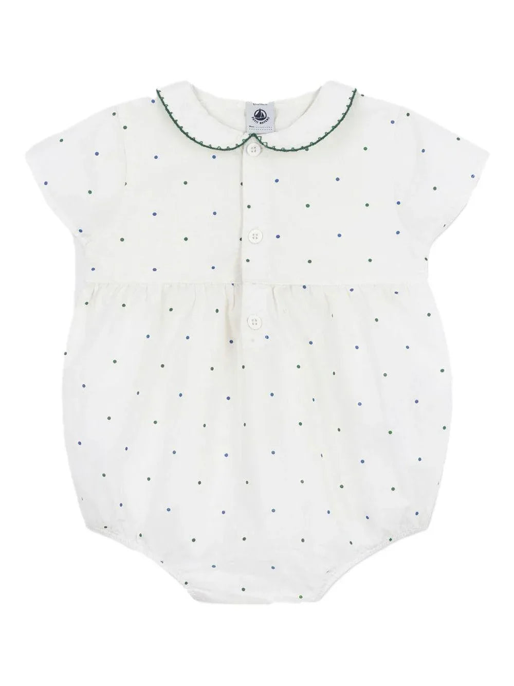 Tutina a pagliaccetto con fantasia pois - Preludio Moda