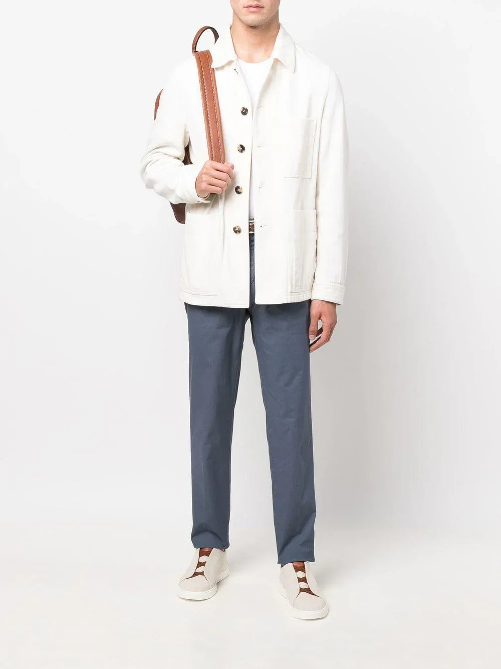 Pantalone lavagna in tinta unita - Preludio Moda