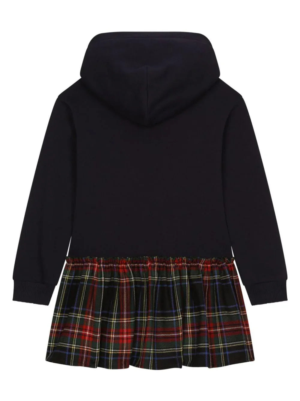 Abito blu scuro felpa tulipani - Preludio Moda