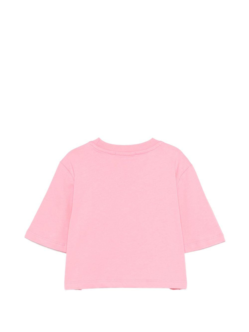 T-shirt in cotone con logo S6MSJGTH128 MS070 MSGM KIDS