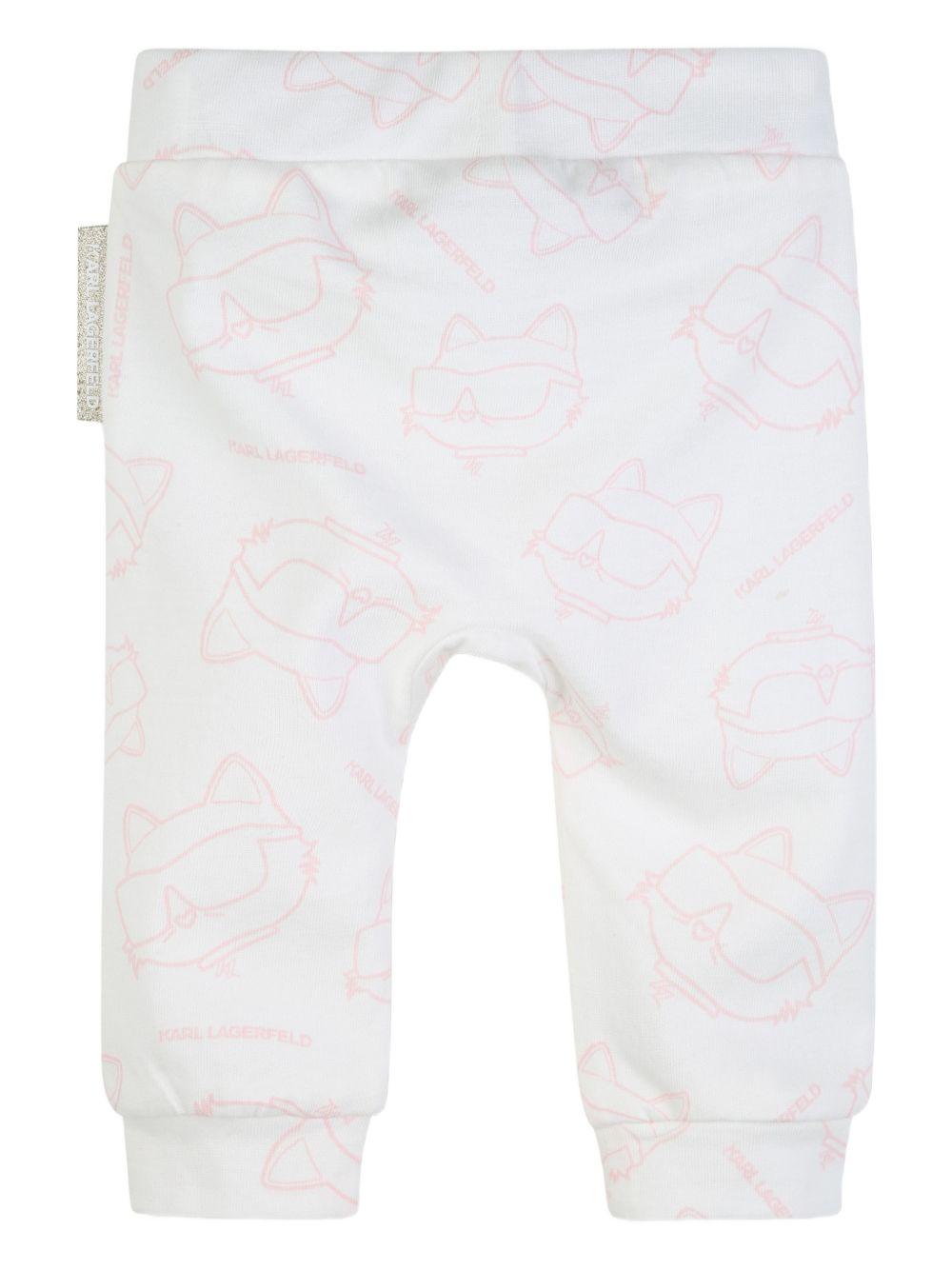 Completo con abito e leggings Z31044 S51 KARL LAGERFELD KIDS
