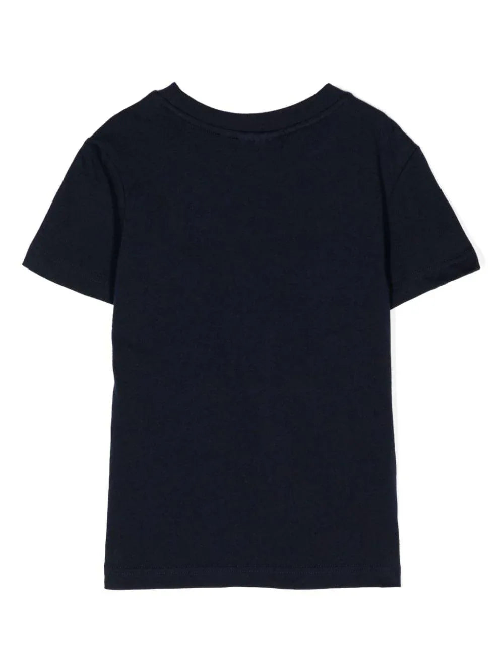 T-shirt blu logo ricamo - Preludio Moda