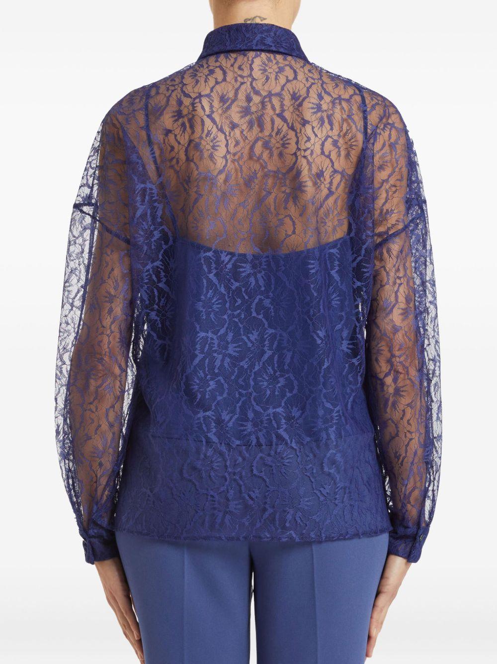 Camicia Luisa blu - Preludio Moda