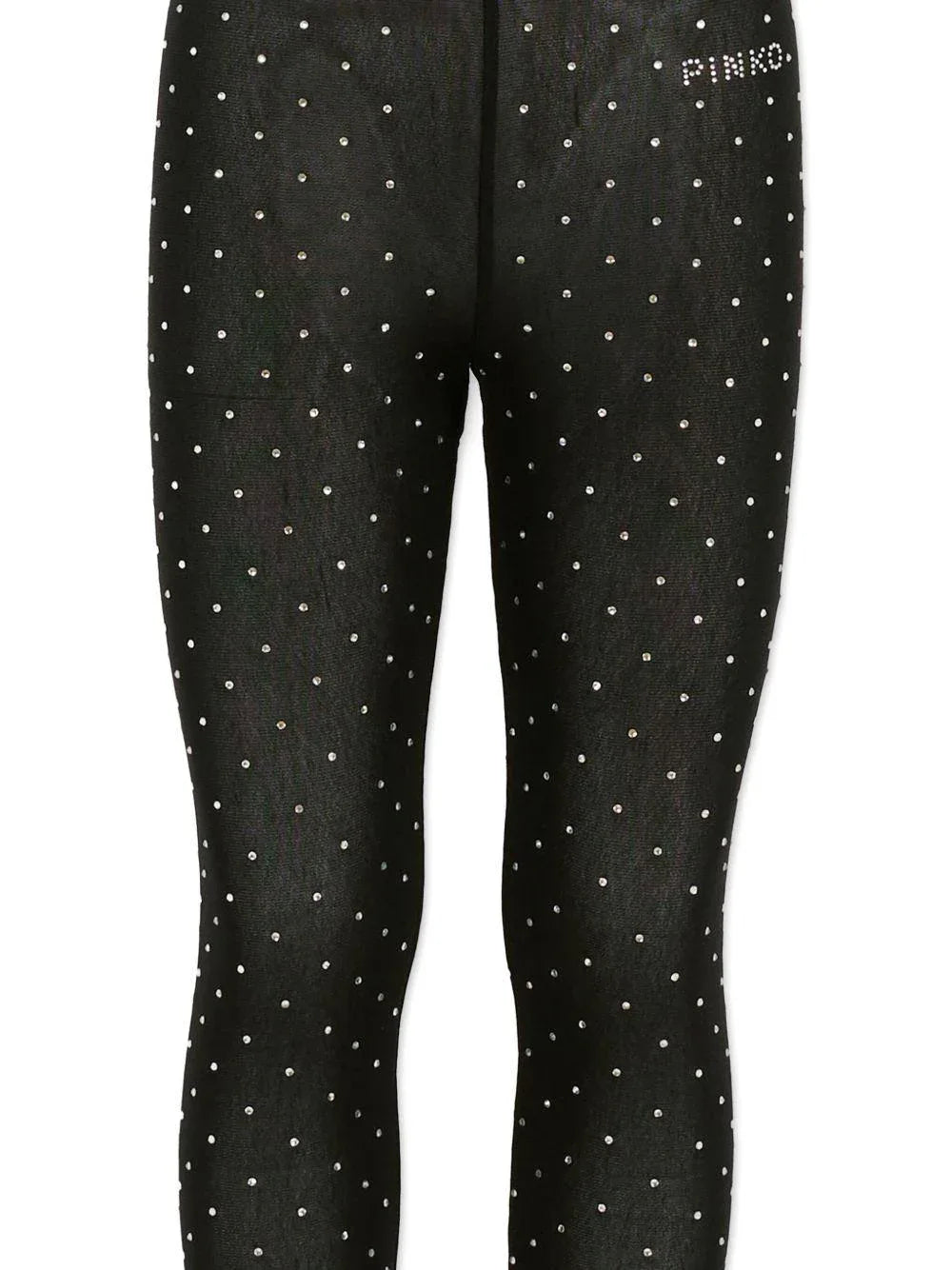 Leggings Neri con Borchie - Preludio Moda