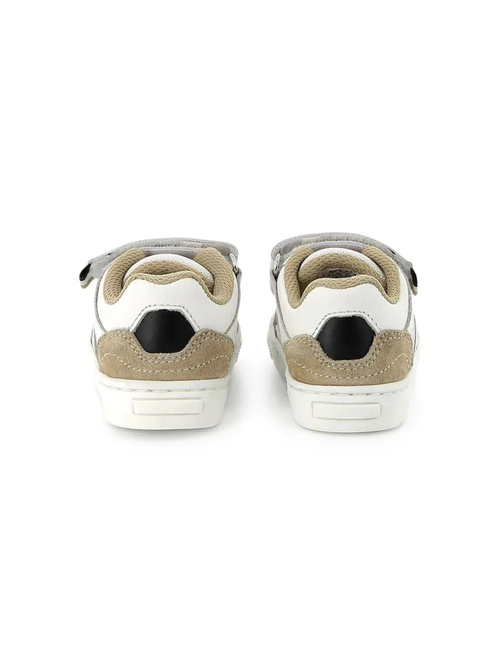 Sneakers a inserti bianche-beige neonato - Preludio Moda