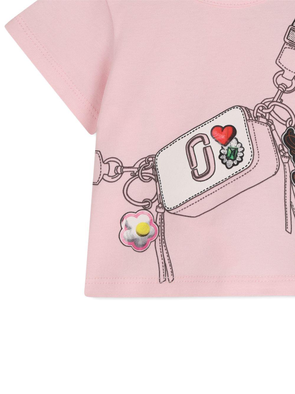 Completo t-shirt e shorts in cotone con stampa W60816 475 MARC JACOBS KIDS