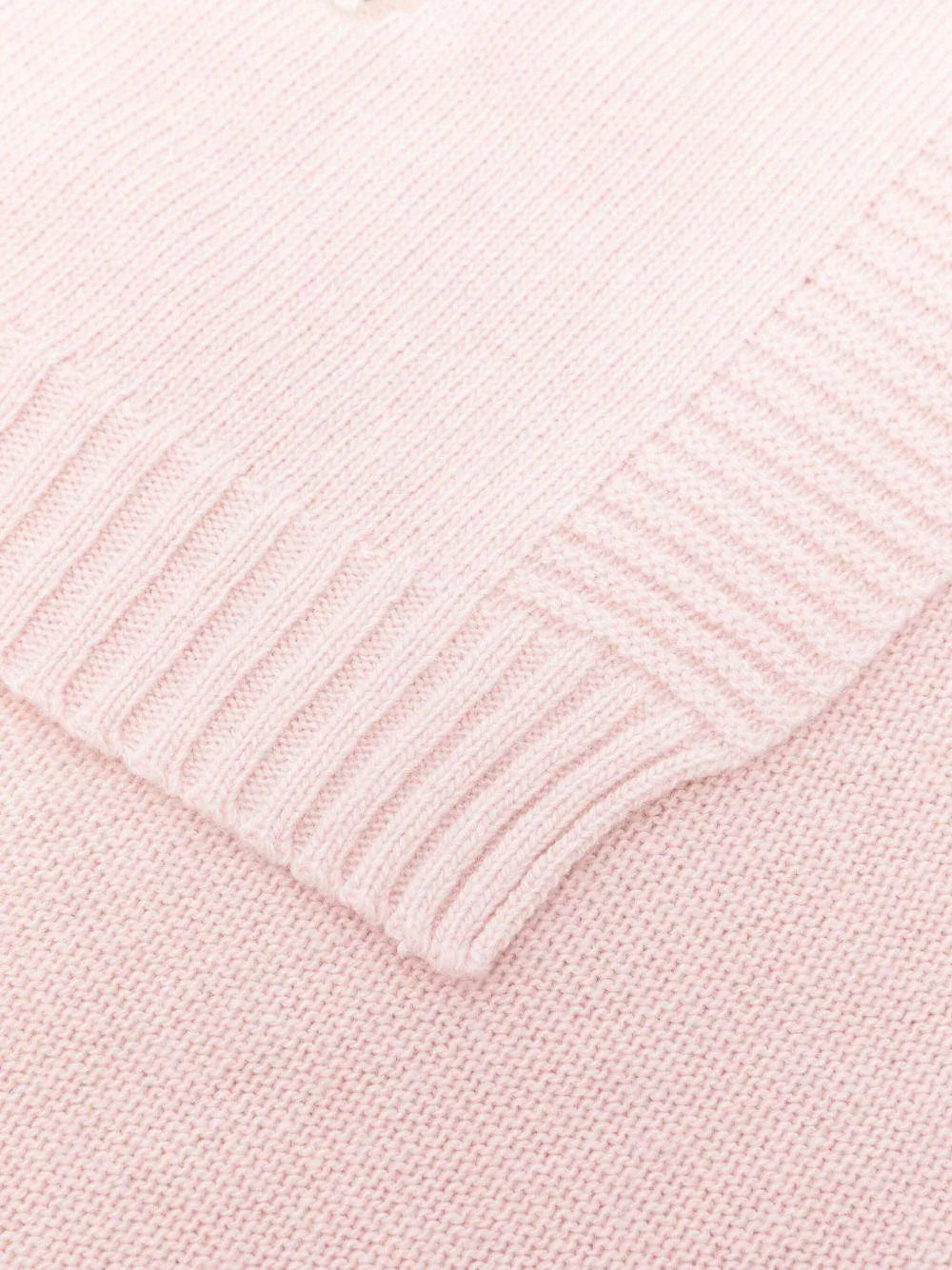 Sciarpa rosa chiaro con logo ricamato - Preludio Moda