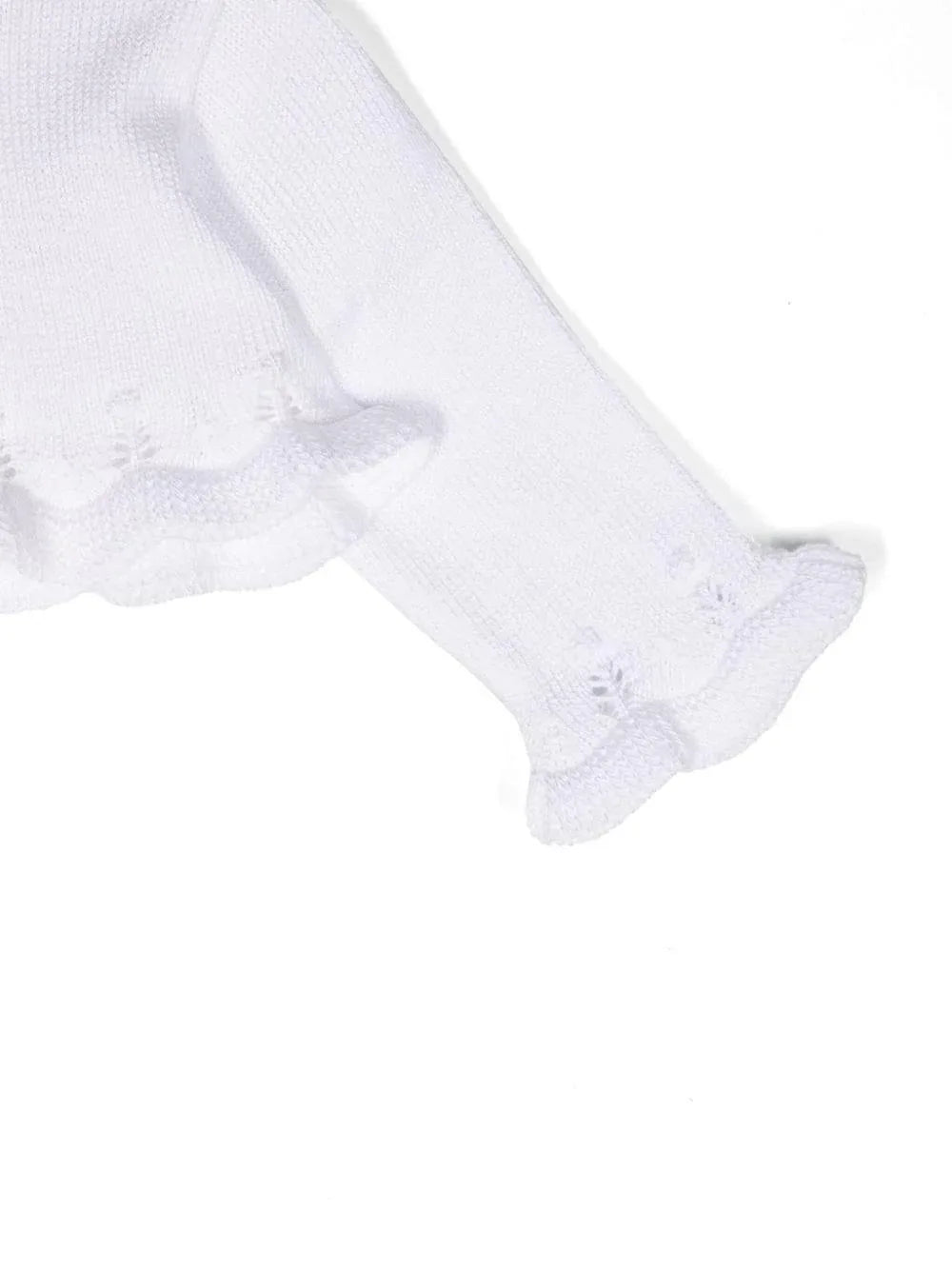 Cardigan Iris neonata cropped bianco - Preludio Moda