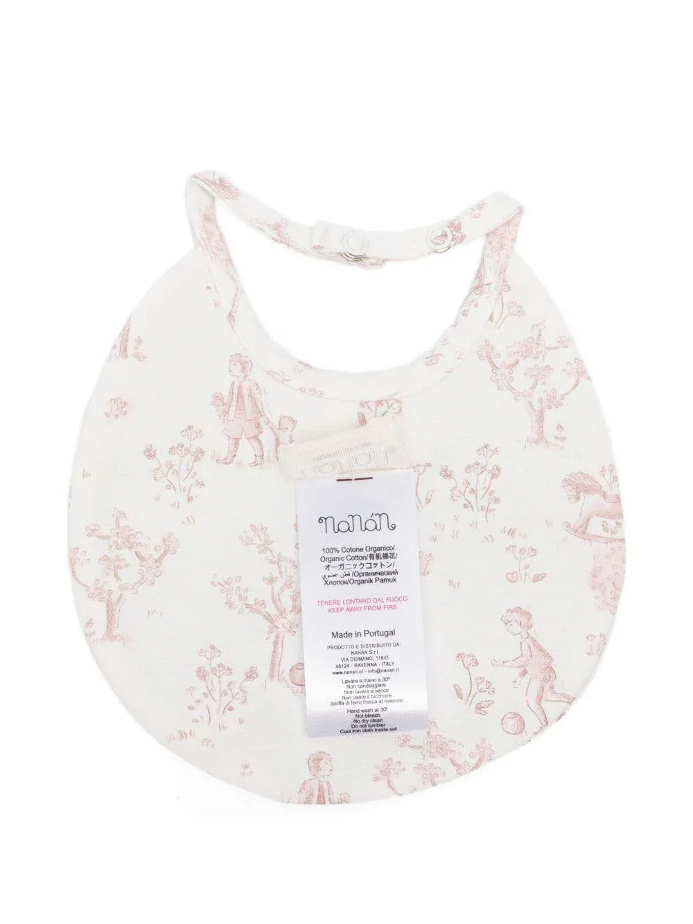 Bavaglino rosa con stampa - Preludio Moda