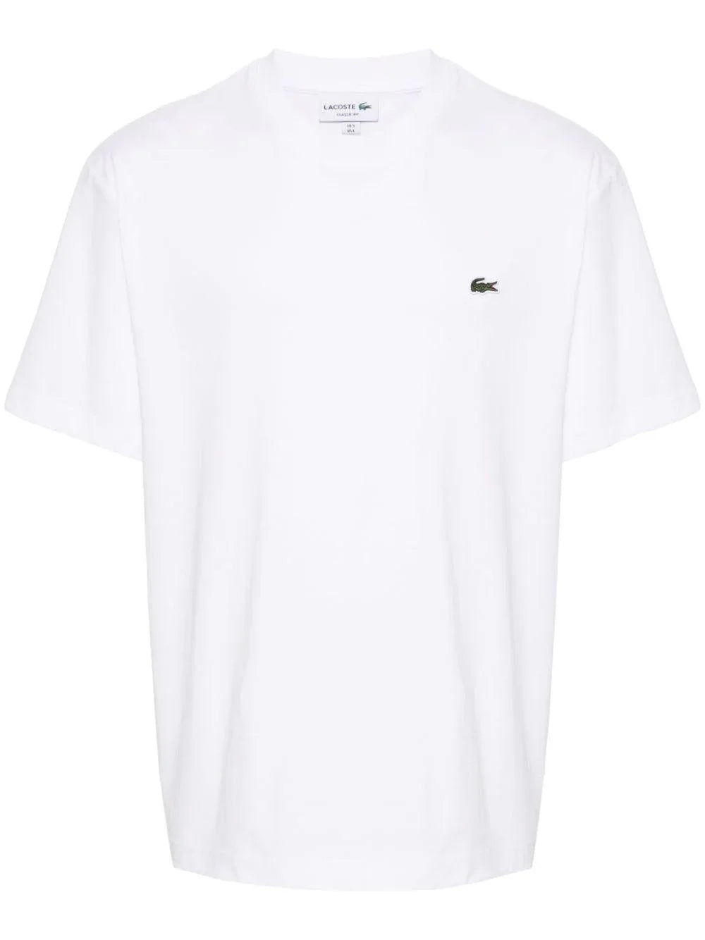 T-shirt bianca mini logo ricamo - Preludio Moda