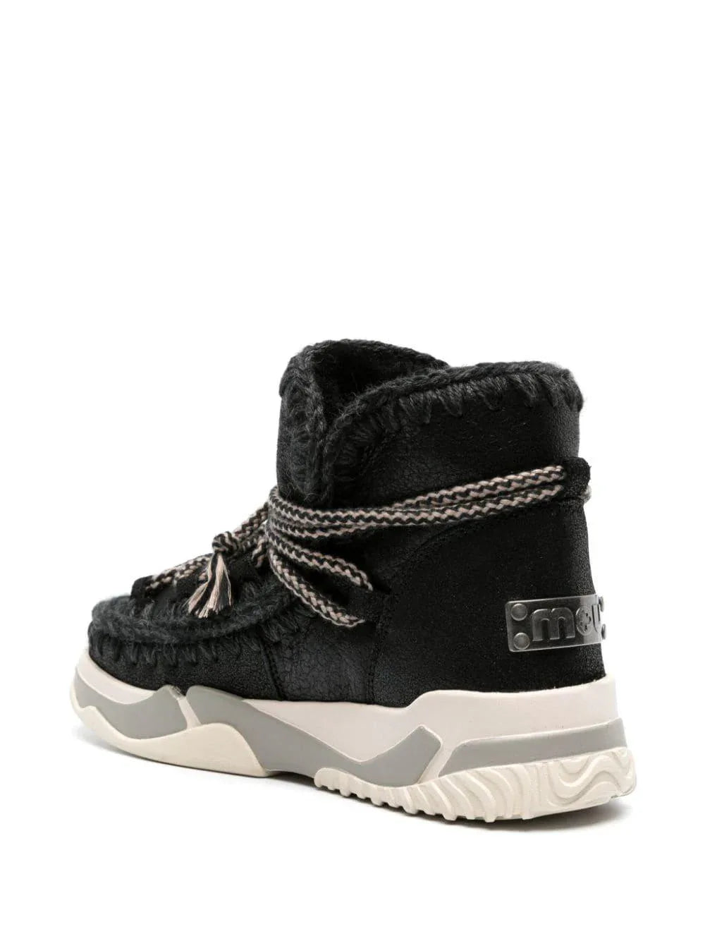 Scarpa eskimo lacci scoubidoo nera - Preludio Moda