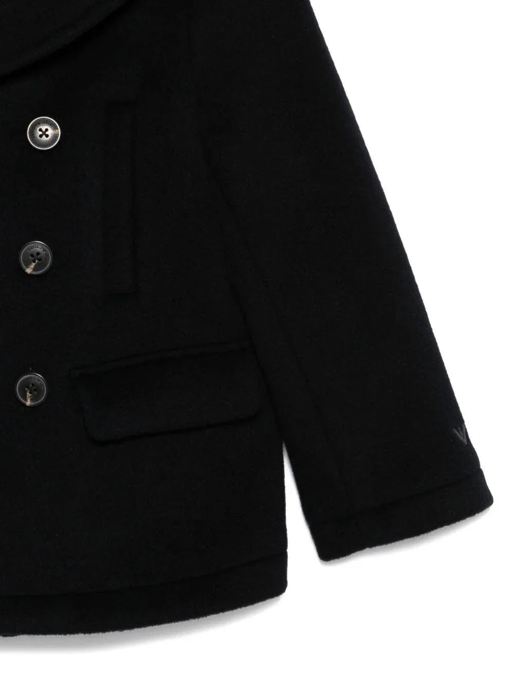 Cappotto per bambini blu doppiopetto - Preludio Moda