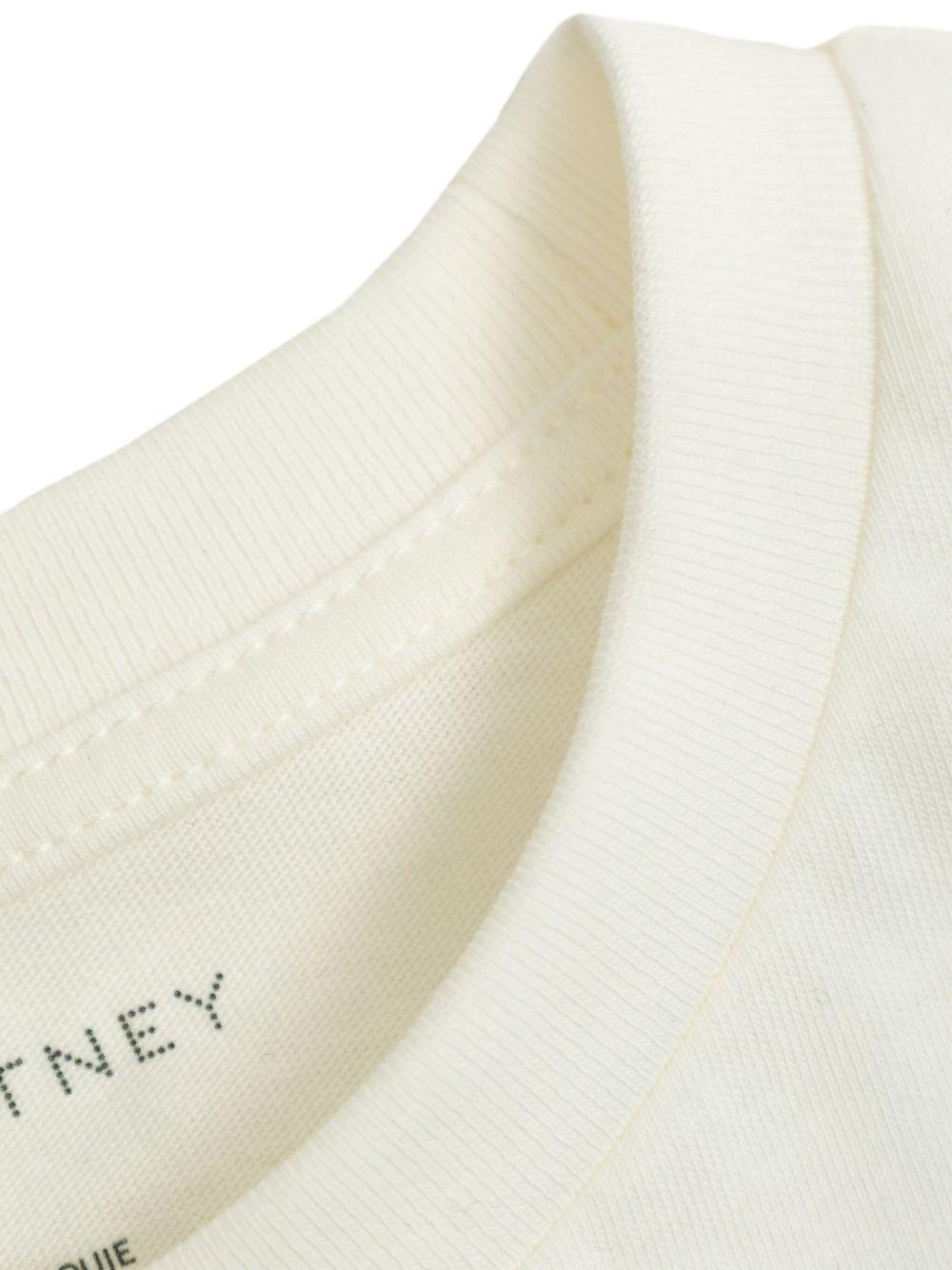 T-shirt Bianca con Stampa Stelle TX8B71Z0434 101 STELLA MCCARTNEY KIDS