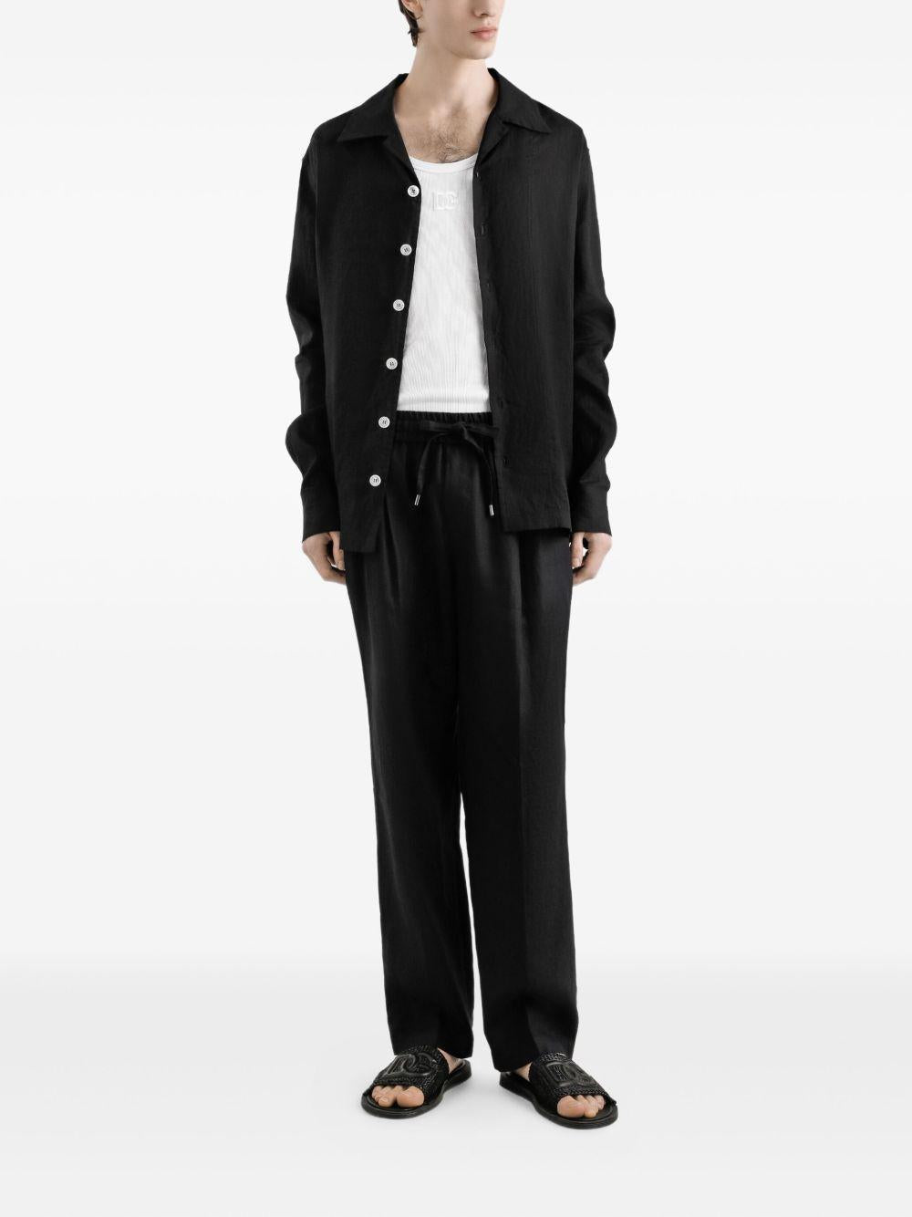 Canotta Dolce & Gabbana in Cotone Bianco con Logo Ricamato G8PA8ZG7PGP W0800 DOLCE&GABBANA