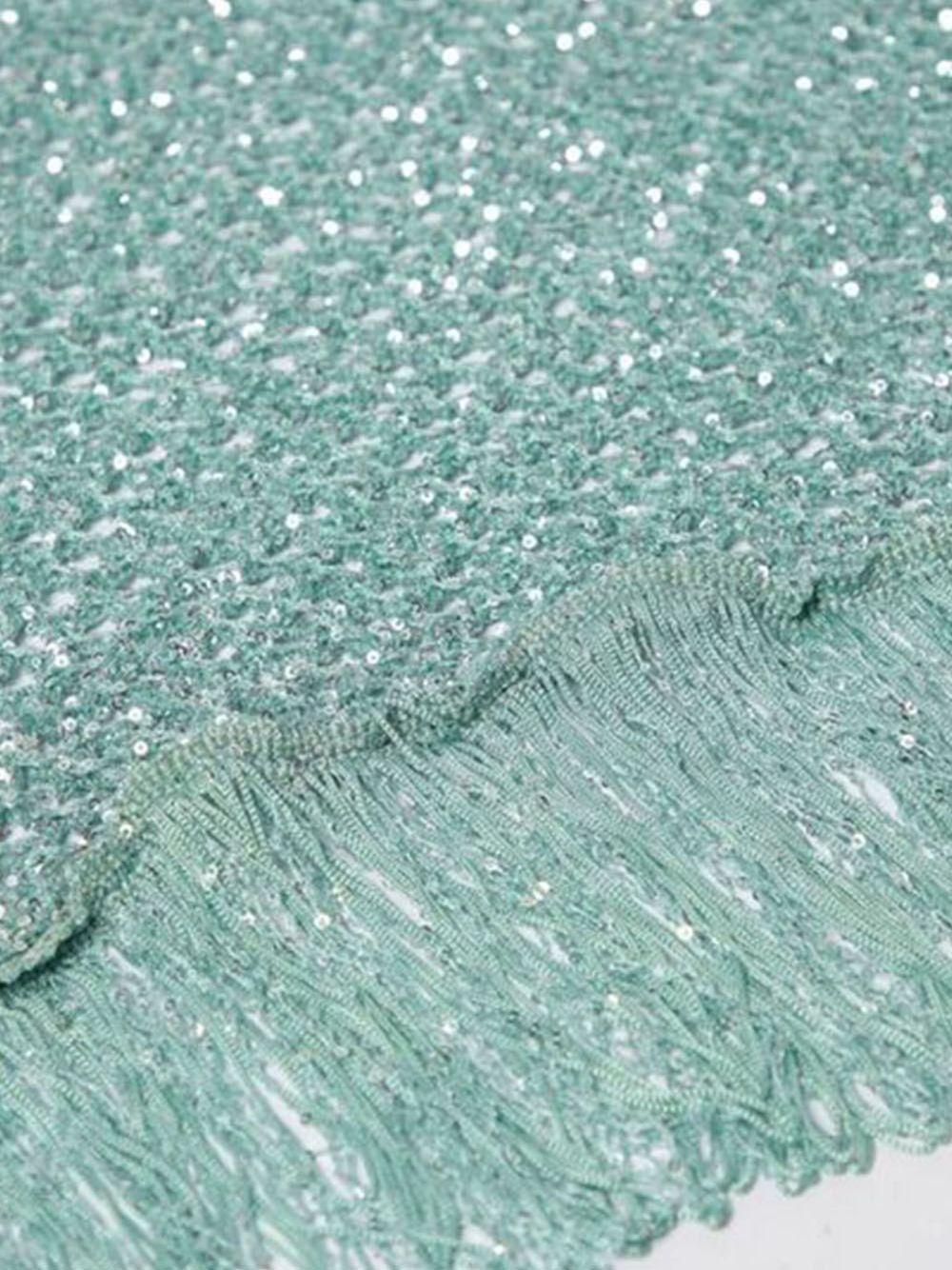 Scialle verde acqua in lurex P25CESLO0301 V0532 SIMONA CORSELLINI