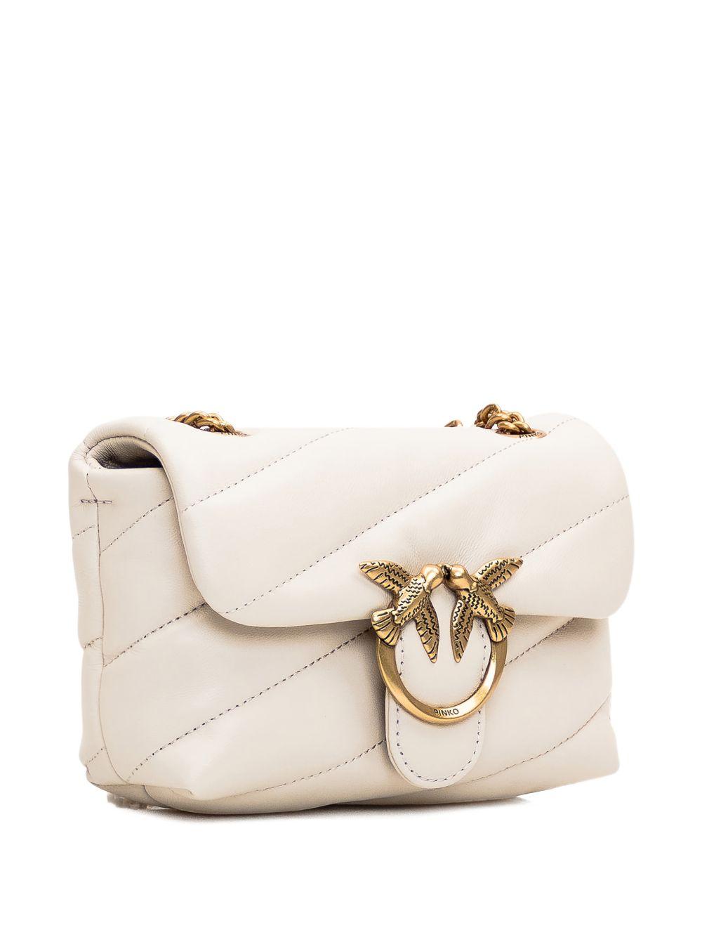 Borsa a tracolla in pelle trapuntata con catena 100040A0F2 Z14Q PINKO